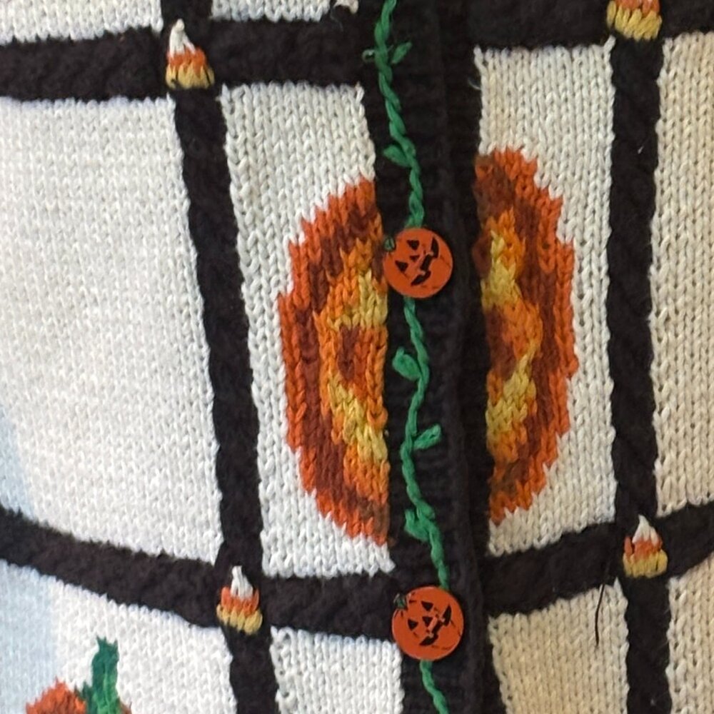 Eagle's Eye Fall Design Sweater Woman's Vintage - Picture 12 of 12